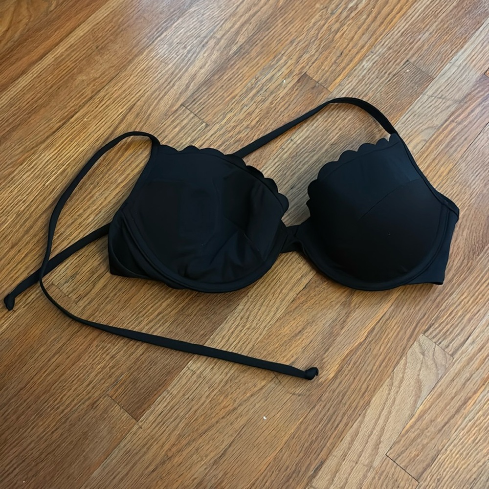 black bikini top
